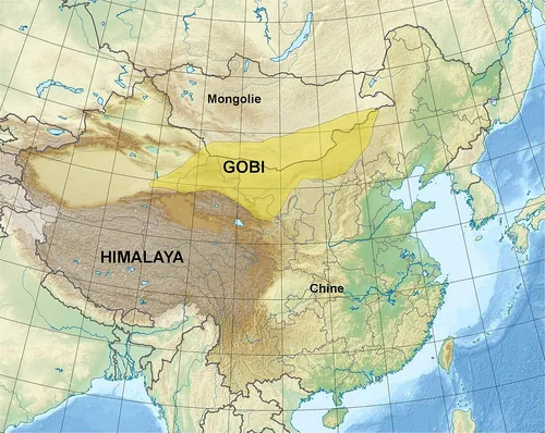 Dans quel pays se trouve principalement le désert de Gobi ?