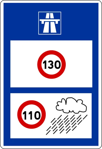 En France, par temps de pluie, quelle est la vitesse maximale autorisée sur autoroute ?