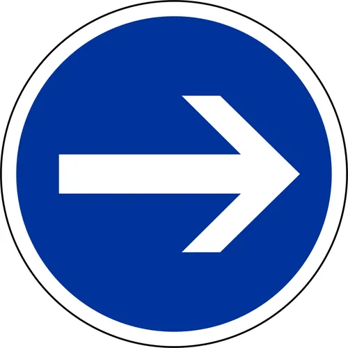 En France, de quelle couleur est le fond des panneaux routiers d’obligation ?