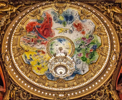 Quel peintre a réalisé en 1964 le plafond de l'Opéra Garnier ?